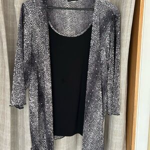 Ashley Jill Sequin Knit Blouse Set